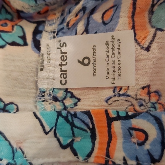 Carter's 6 MO Aztec print girl's blouse - Picture 6 of 6